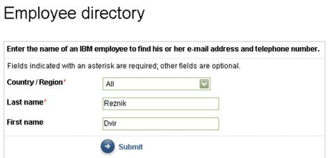 IBM: Employee Directory .